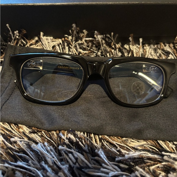 Chrome Hearts Other - Chrome Hearts Vagillionaire Glasses Transparent S Frame (Lens Anti Blue)